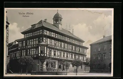 AK Vacha /Rhön, Blick zum Rathaus