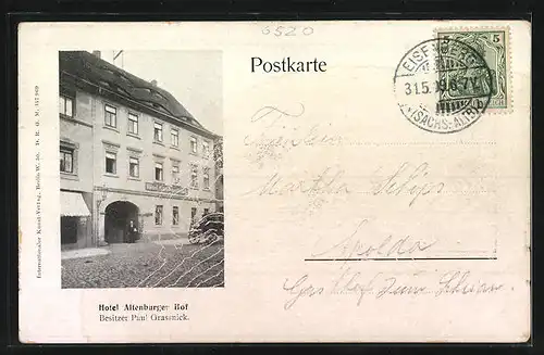 AK Eisenberg i. S.-A., Blick in`s Mühlthal