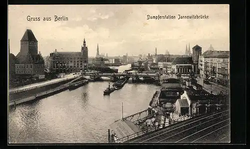 AK Berlin, Dampferstation Jannowitzbrücke
