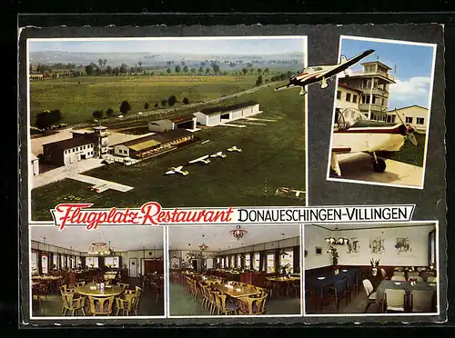AK Donaueschingen-Villingen, Flugplatz-Restaurant von Siegfried Sarnow