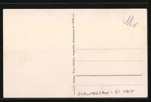 AK St. Veit /Schwarzach, Gesamtansicht des Ortes mit Steilhang