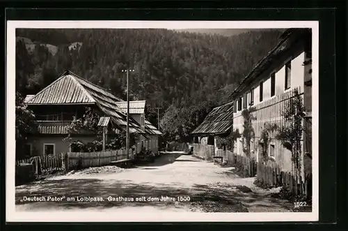 AK Ferlach, Gasthaus Deutsch Peter am Loiblpass