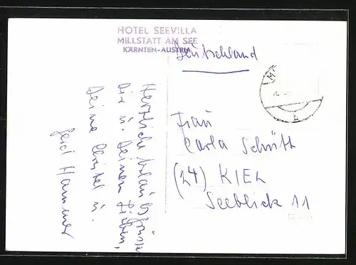AK Millstatt am See, Hotel Seevilla