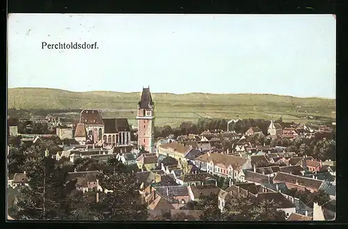 AK Perchtoldsdorf, Ortsansicht aus der Vogelschau