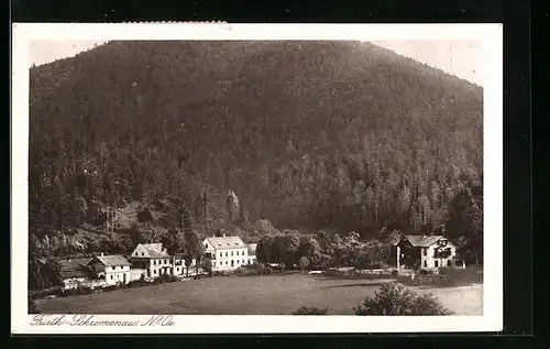 AK Furth-Schromenau, Teilansicht aus der Vogelschau