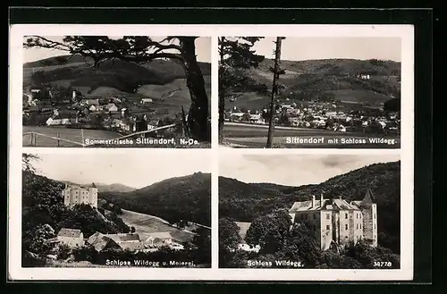 AK Sittendorf, Schloss Wildegg u. Meierei