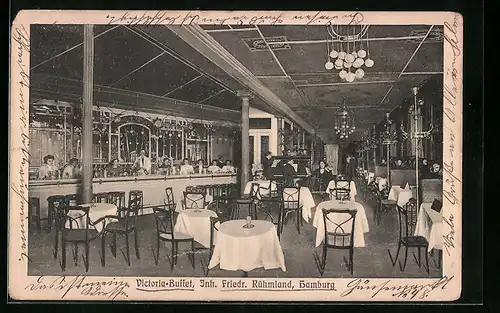 AK Hamburg, Victoria-Buffet, Inh.: Friedr. Rühmland