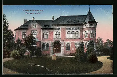 AK Crefeld-Blumenthal, Haus des Turnvereins Crefeld
