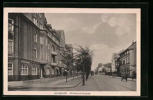 AK Duisburg, Ansicht Mülheimerstrasse