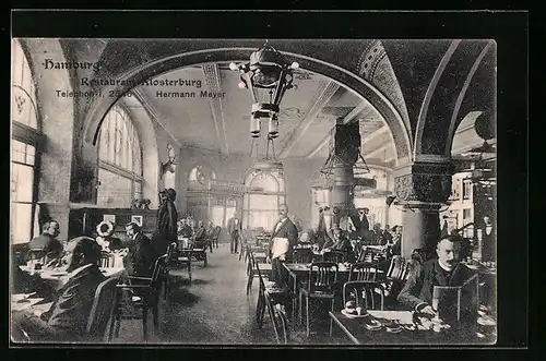 AK Hamburg, Restaurant Klosterburg, Hermann Meyer