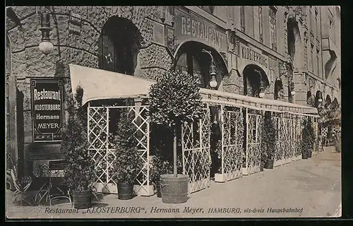 AK Hamburg, Restaurant Klosterburg, Hermann Meyer