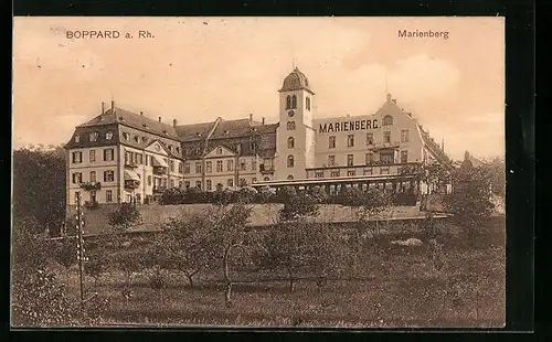 AK Boppard a. Rh., Hotel Marienberg