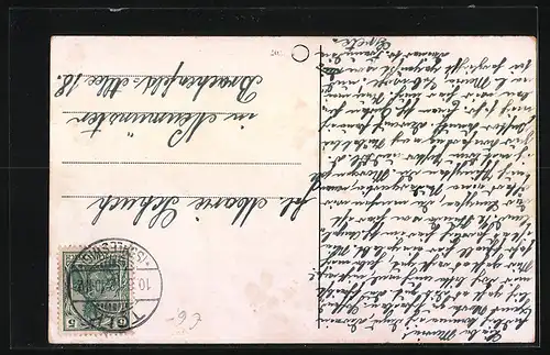 AK Angeln-Sterup, Ortspartie mit Kirche