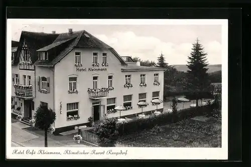 AK Rengsdorf, Hotel Cafe Kleinmann, Klimatischer Kurort