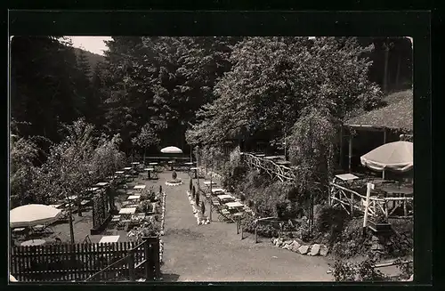 AK Grossrückerswalde /Erzgeb., Gasthaus Konzertgarten Schindelbachmühle