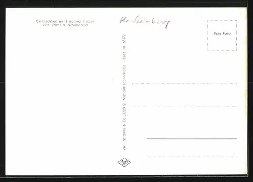 AK Looft b. Schenefeld, Gemichtwaren Siegried Lieder