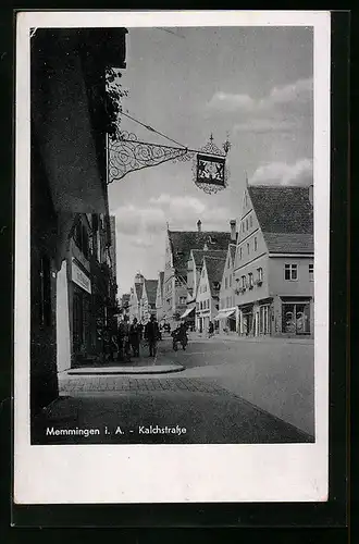 AK Memmingen i. A., Blick auf Kalchstrasse