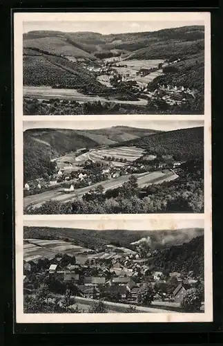 AK Niederdreisbach /Sieg, Ortsansicht aus der Vogelschau