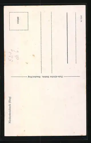 AK Niederdreisbach /Sieg, Ortsansicht aus der Vogelschau