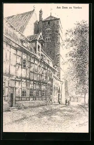 AK Verden, Ansicht Dom