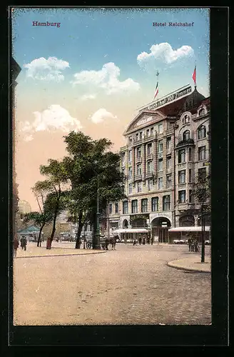 AK Hamburg-St.Georg, Hotel Reichshof