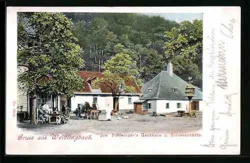 AK Weidlingbach, Jos. Schleinzer`s Gasthaus z. Schiessstätte