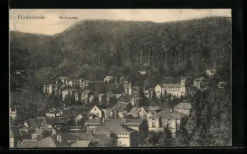 AK Friedrichroda, Blick auf Herzogsweg