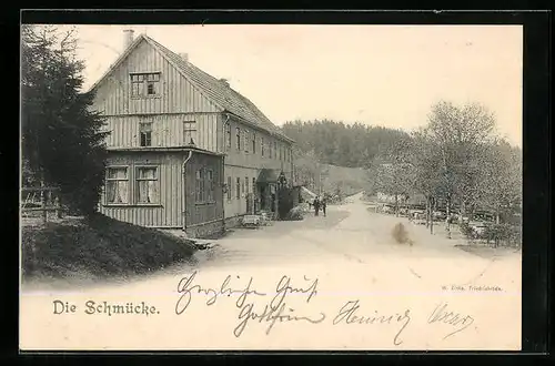 AK Friedrichroda, Gasthaus Die Schmücke, W. Zinke