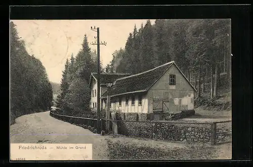 AK Friedrichroda, Mühle im Grund