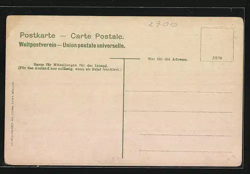 AK Schwerin, Schloss, Stadtseite