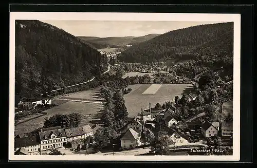 AK Luisenthal i. Thür., Teilansicht aus der Vogelschau