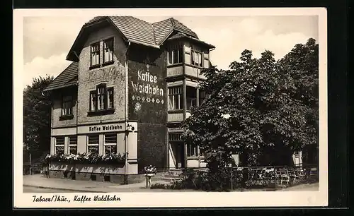 AK Tabarz /Thür., Gasthaus Kaffee Waldbahn