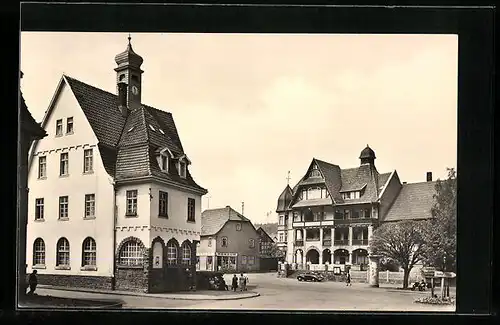 AK Georgenthal /Thür., FDGB-Heim u. HO-Gaststätte Deutscher Hof