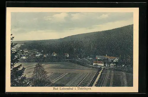 AK Bad Luisenthal i. Thüringen, Ortsansicht mit Bäumen