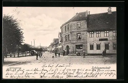 AK Schöppenstedt, Partie in der Stobenstrasse