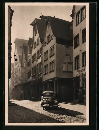 AK Köln a. Rh., Auto-Werbung Ford Taunus, Strassenpartie am Buttermarkt