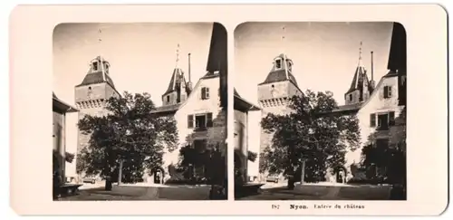 Stereo-Fotografie NPG, Berlin-Steglitz, Ansicht Nyon, Entree du chateau