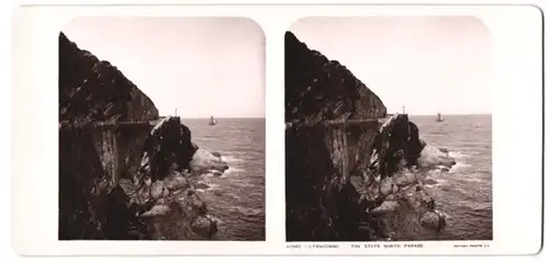 Stereo-Fotografie Rotary-Photo, Ansicht Ilfracombe, The Steps North Parade