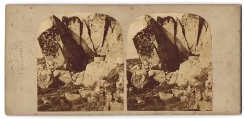 Stereo-Fotografie London Stereoscopic Company, Ansicht Alderney, Lober's Chain Rock