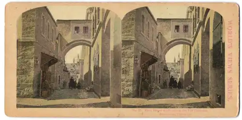 Stereo-Fotografie World's Views Series, Ansicht Jerusalem, Ecce Homo Arch along the Via Dolorosa