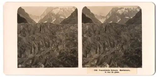 Stereo-Fotografie NPG, Berlin-Steglitz, Ansicht Montenvers, la mer de glace