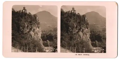 Stereo-Fotografie NPG, Berlin-Steglitz, Ansicht Meran, Zenoburg