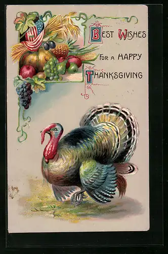 AK Truthahn, Weintrauben und Kürbis, Thanksgiving