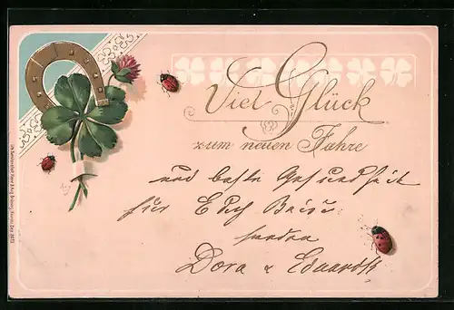 AK Hufeisen und Kleeblatt, Viel Glück im neuen Jahre