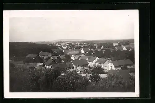 AK Velký Osek, Totalansicht aus der Vogelschau