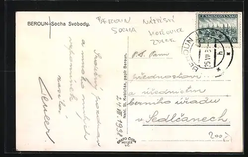 AK Beroun, Socha Svobody