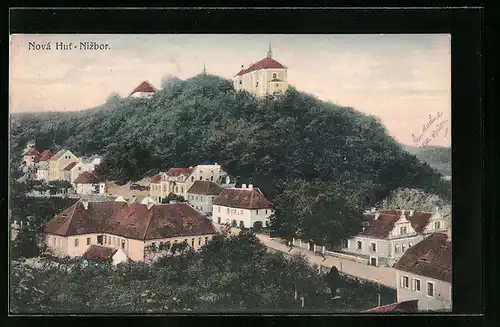 AK Nova Hut, Ortsansicht aus der Vogelschau