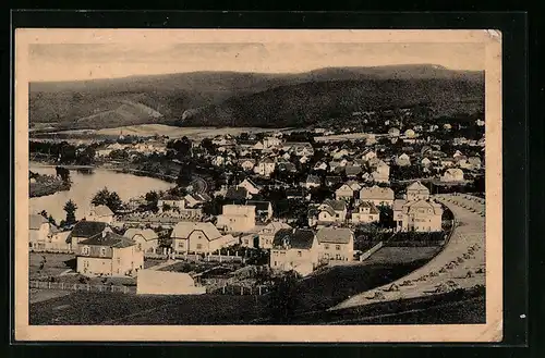 AK Revnice, Ortsansicht aus der Vogelschau