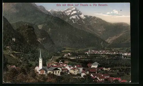 AK Silz, Teilansicht mit Blick auf Thusis und Piz Beverin