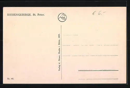 AK St. Peter, Ortsansicht mit Bergmassiv